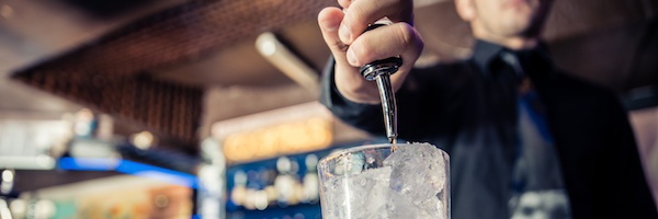 bartender pouring drink